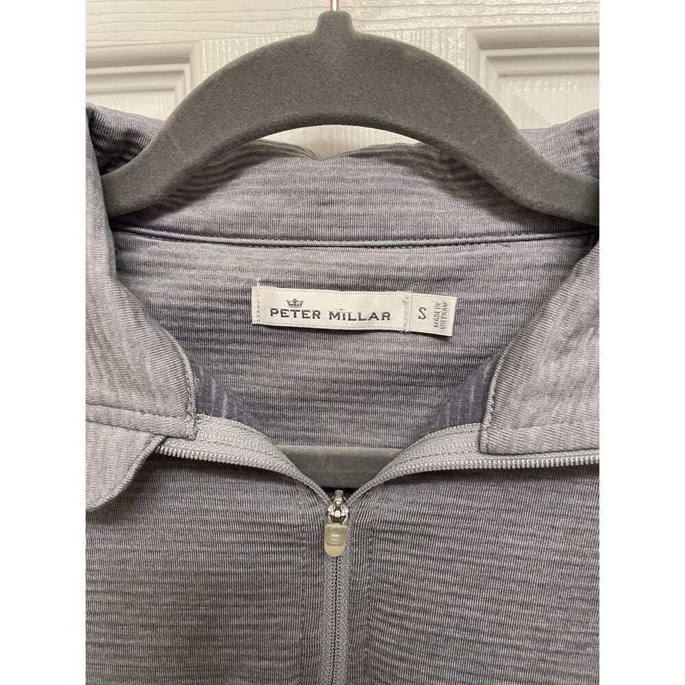 Peter Millar Masters Augusta Women's Small Quarter Zip Golf Pullover Gray - Picture 2 of 6